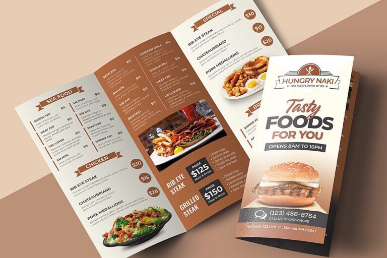 Menu Card By SRV Graphic Design